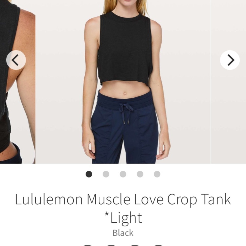 SOLD Lululemon Muscle Love Crop Tank